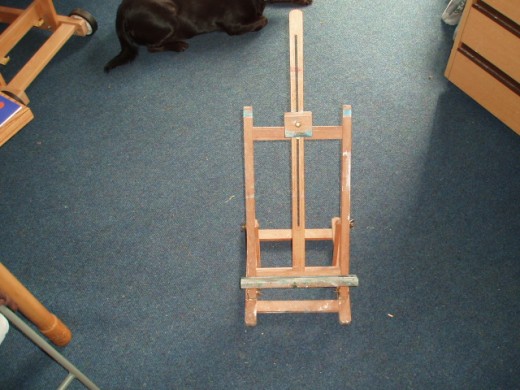 table top easel, useful for small work