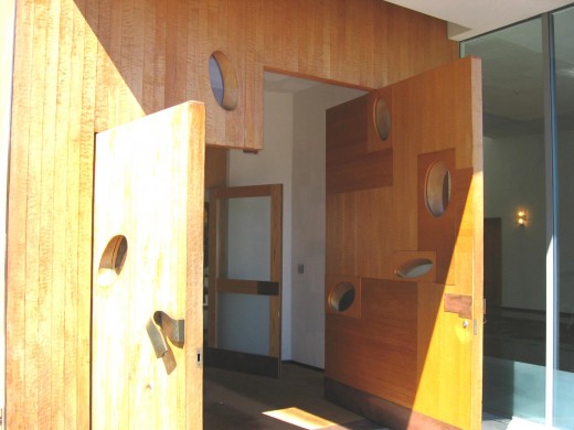 carved wooden doors (photo courtesy of Jodie Little)