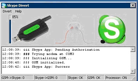 Skype Divert application on your computer