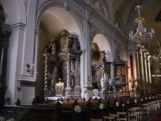 Interior of one of the churches.