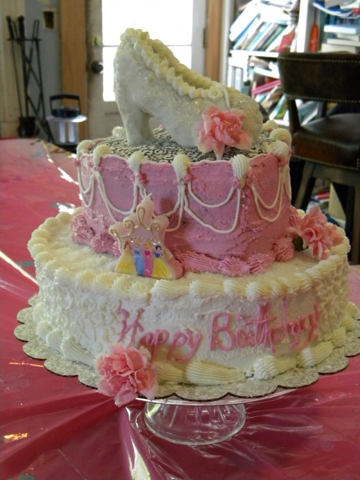 A large birthday cake like this one is easy to make with a little practice