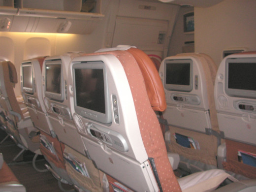 Middle section of the Economy cabin