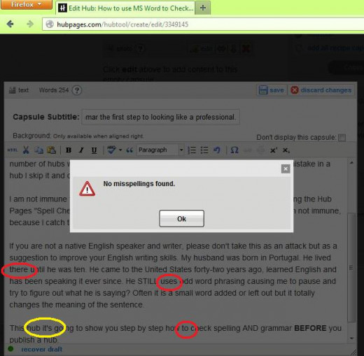 Even "Spell Check" isn't fool proof.