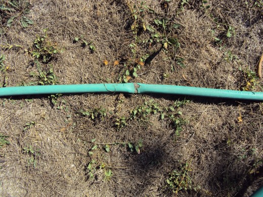 (Photo #3)  The weakened hose.