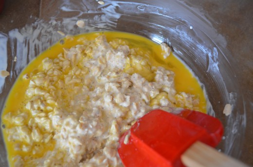 Have egg at room temperature before adding to mixture.