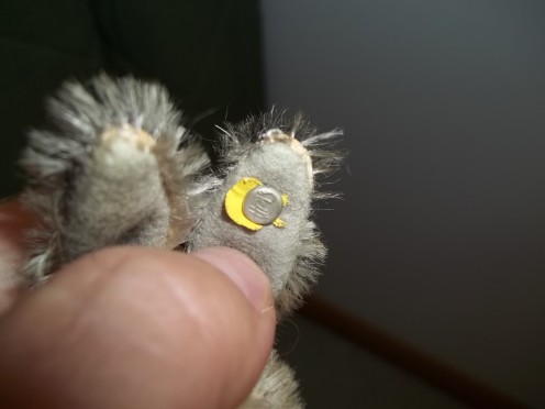 steiff button in ear