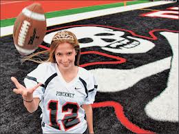 A girl quarterback: A goal for me to see achieved.