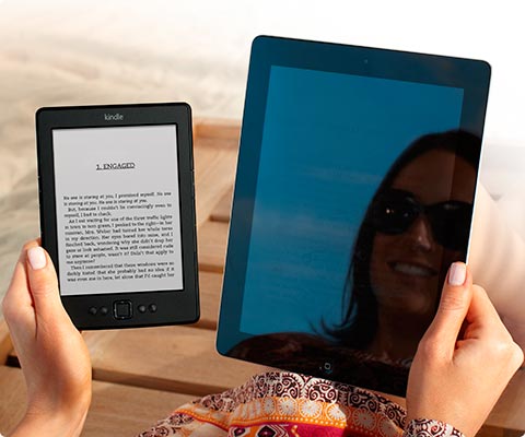There is no glare with a standard Kindle. It is exactly like reading a paper book.