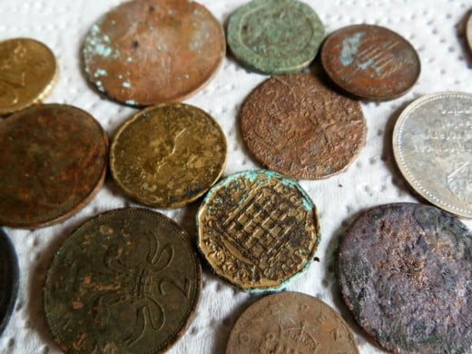 metal detecting coins