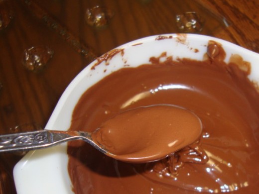 perfectly melted chocolate