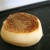 The English muffins will turn brown on the cooked side. The English muffins will turn brown on the cooked side.