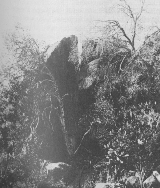 The rocky outcrop in which Bezuidenhout holed up and where he was shot