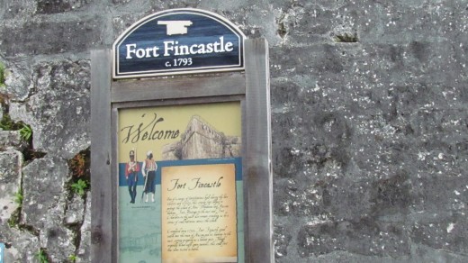 Viscount Fincastle's fort on Bennett's Hill.