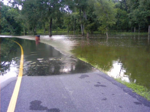 Hurricanes create a great deal of  flooding.