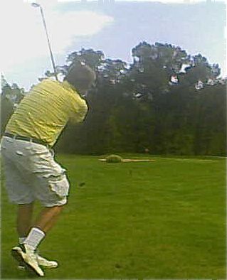Beware the sand trap on the 6th Hole at Sugar Bay Golf.