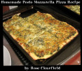 Homemade Pesto Mozzarella Pizza Recipe