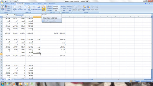 Click on the print layout tab as above then find the print tiles button and click on it.