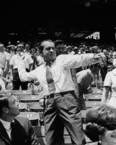 President Richard Nixon was at the first baseball game I ever attended.