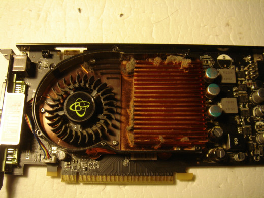 Graphic card has some dust.