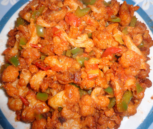 Spicy Gobi Manchurian (without garnishing)