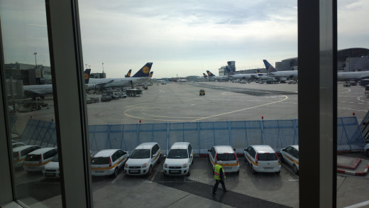 Shot taken changing planes at Frankfurt