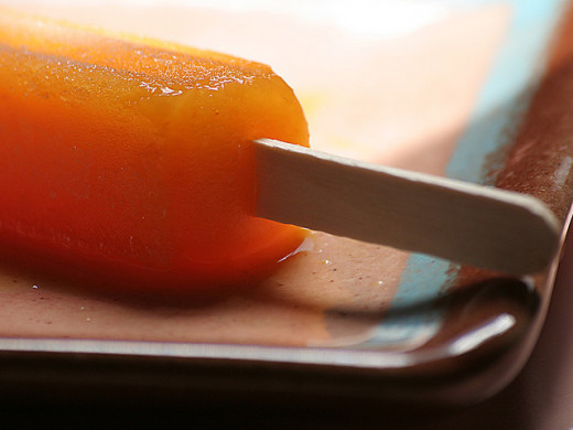 was in-love with orange popsicles, those with one stick or two.