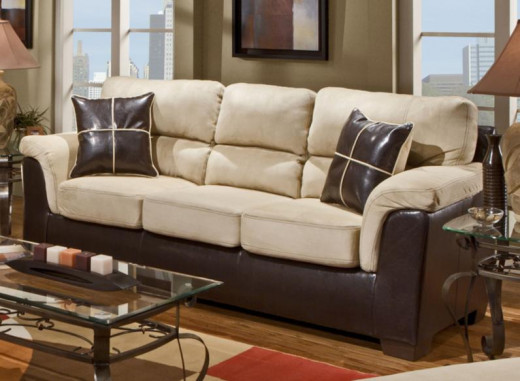 This was my sofa before.   Blah. 