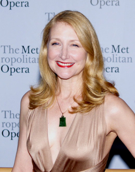 Patricia Clarkson, smiling here, does not smile often as April's mother, Joy.