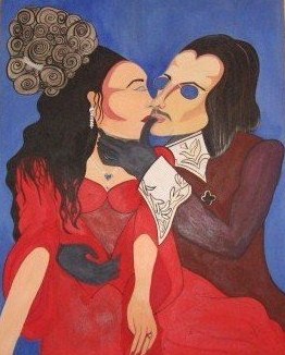 Vampire Kiss by ninah. Frontcover design for the book emotive by hubber wadestar 