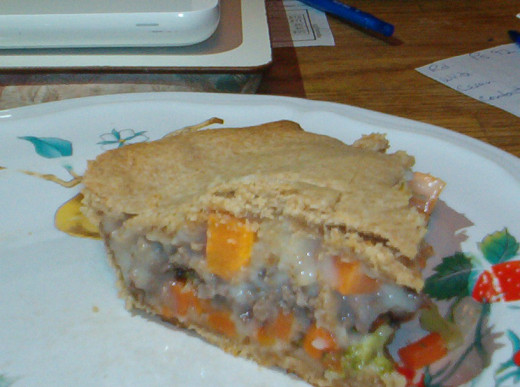 Pot pie makes for a cozy meal, and this one is lower in fat and calories!