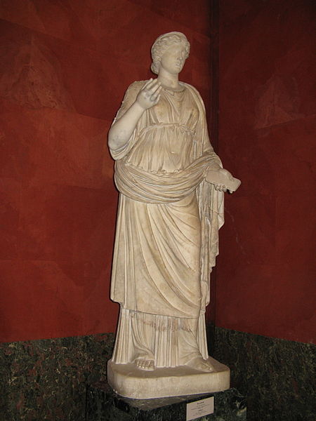 A stature of the Muse, Calliope.