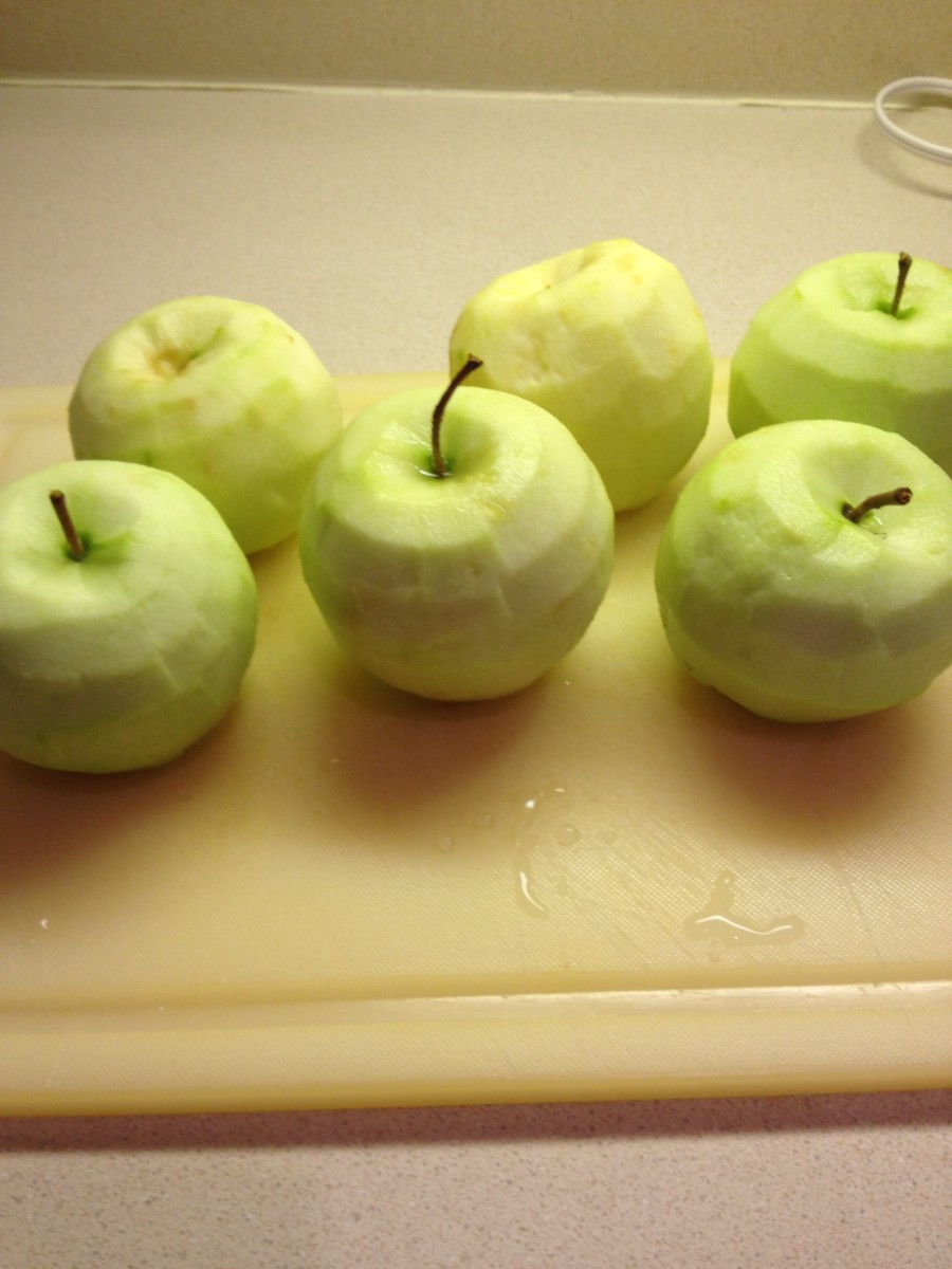 Peeled apples: they look so good!