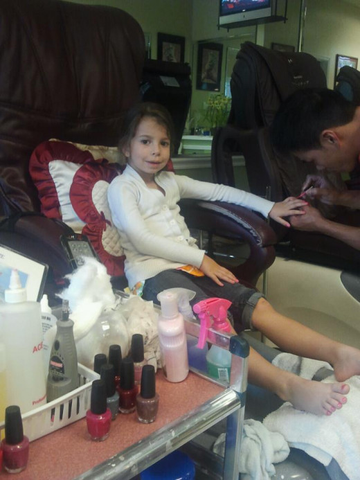 Pedicures for a girl day