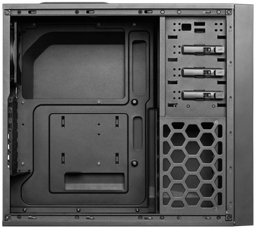 The inside of the Antec One, which i chose as the  case to use in this build.