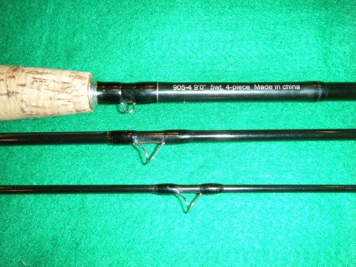 The hook keeper and snake guide eyelets found on the Cahill fly rod.
