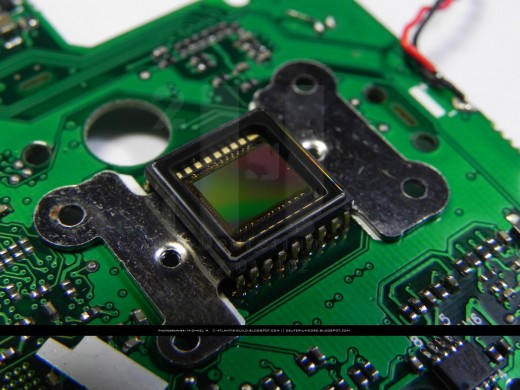 A 1 2/3" CCD sensor which is commonly used in compact cameras.