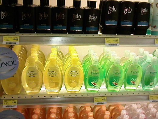 Beauty products aisle.