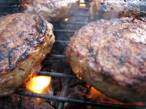 You can barbecue the burgers