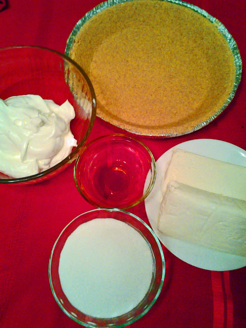 Cheesecake ingredients