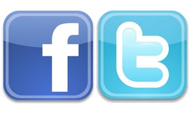 Facebook and Twitter, the two major social media.