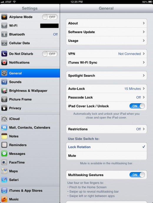 Tap "General" and then "Passcode Lock."