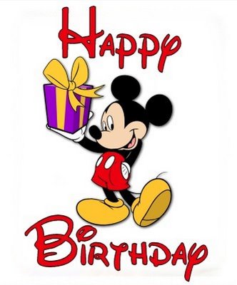 a Mickey Mouse Birthday Cartoon Image
