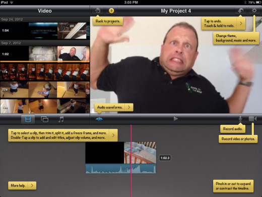iMovie help captions