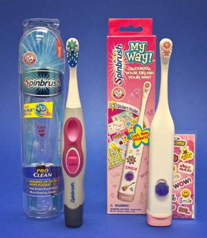 Electric toothbrushes for children come with popular characters to make brushing fun.