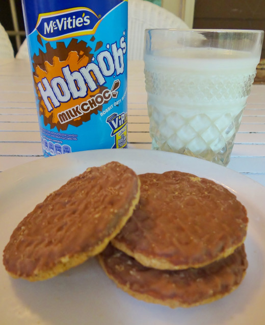 Hobnob is a biscuit made from rolled oats and jumbo oats, the recipe originated in Scotland. 