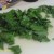 Coarsley chop the fresh spinach