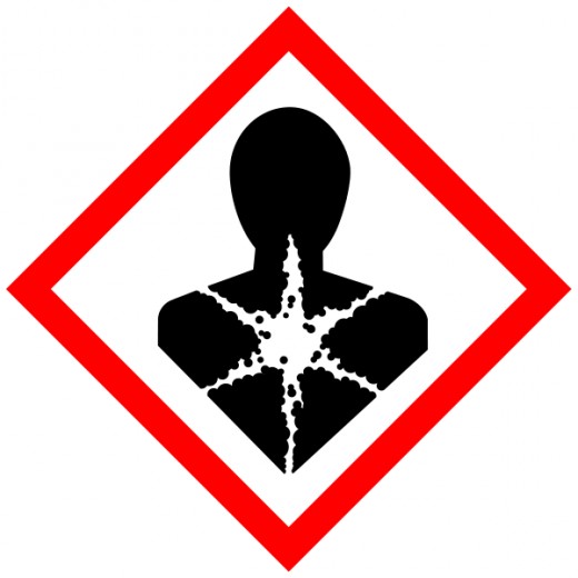 Symbol used to indicate a known carcinogen. Source: Torsten Henning [Public domain], via Wikimedia Commons