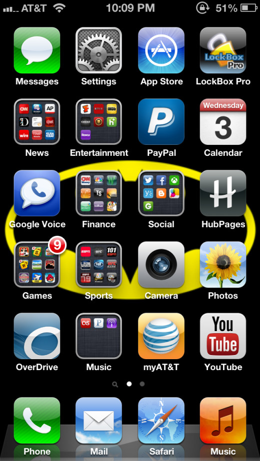 The Rotation Lock icon with the padlock in the center appears next to the battery icon in the upper right corner when the feature is enabled.
