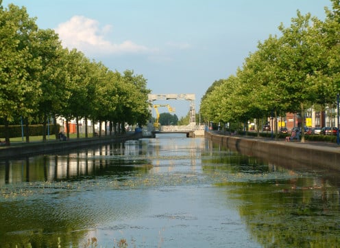 The Eindhoven Canal with the lifting bridge