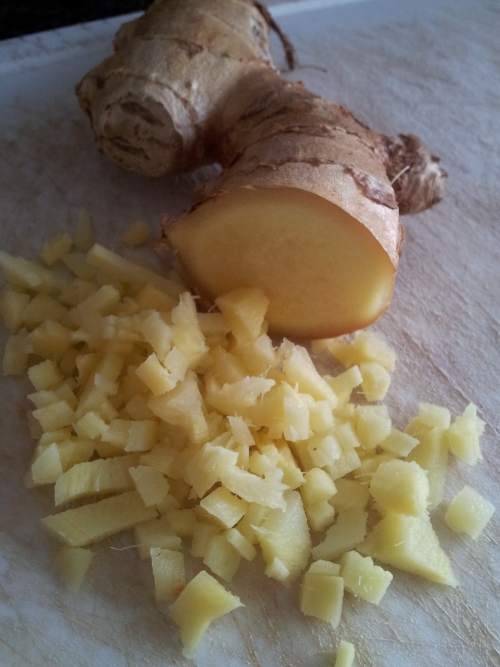 Fresh ginger gives an amazing flavour